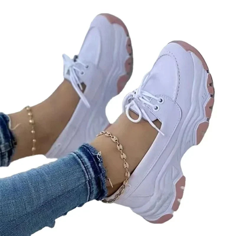 New 2024 Women Platform Casual Breathable Sneakers Designer Female Fashion Tennis Vulcanized Shoes Footwear Zapatillas De Mujer