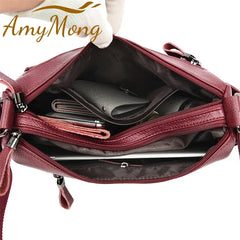 Genuine Brand Leather Sac Luxury Handbags Purse Women Bags Designer Shoulder Crossbody Messenger Bags Female 2021 Waterproof Bag