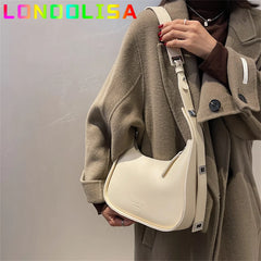 Small Designer Women's Black Bag Simple Retro Crossbody Bags Luxury Pu Leather Female Handbags Pure Color Bucket Shoulder Sac