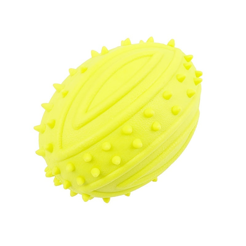 1pc Durable Rubber Rugby Toy for Dogs and Cats - Interactive and Bite Resistant Pet Sound Toy - Kerala Elegance