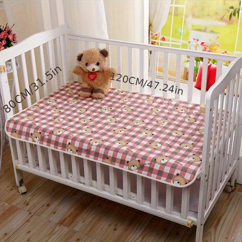 Large Size Super Soft Waterproof Diaper Changing Mat, Breathable Washable Cartoon Printed Mat