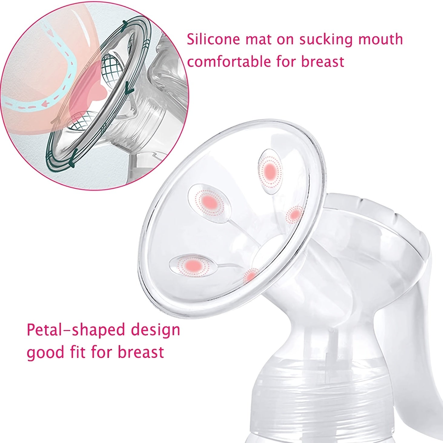 1pc Single Manual Breast Pump - Effortless Nipple Suction for Seamless Breastfeeding - Easy-to-Use, Gentle & Portable - The Ultimate Gift for New Moms on Christmas, Halloween, Thanksgiving