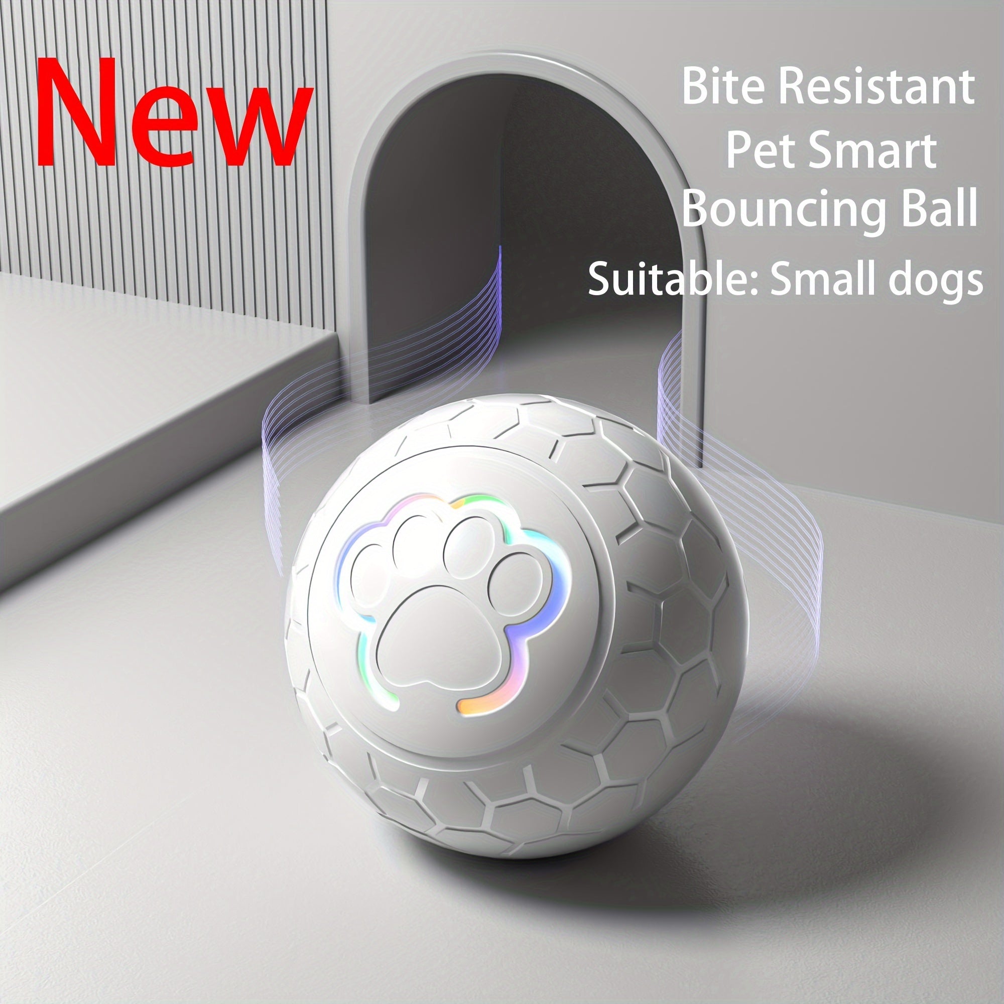 Interactive Pet Toy Dog Toy Ball, Automatic Smart Dog Bouncing Ball, Electric Intelligent Ball Dog Toy Waterproof Dog Bite Toy - Kerala Elegance