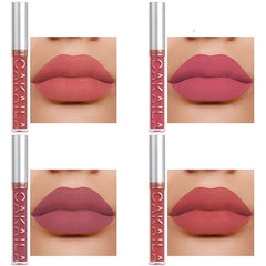 6Pcs Matte Liquid Lipstick Set Lip Stain Makeup, 24 Hour Long Lasting Waterproof Dark Red Matte Matt Lipsticks Lip Gloss Sets For Women Valentine's Day Gifts For Music Festival