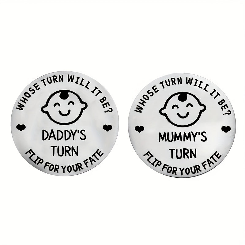 Enchanting Baby Decision Coin - Unique Parenting Souvenir - Perfect for Halloween, Thanksgiving & Christmas Celebrations