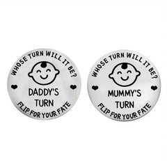 Enchanting Baby Decision Coin - Unique Parenting Souvenir - Perfect for Halloween, Thanksgiving & Christmas Celebrations