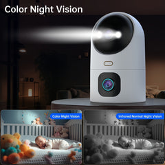 4K PTZ wireless IP camera 5G WiFi dual-lens dual-screen camera automatic tracking baby care monitor street security camera