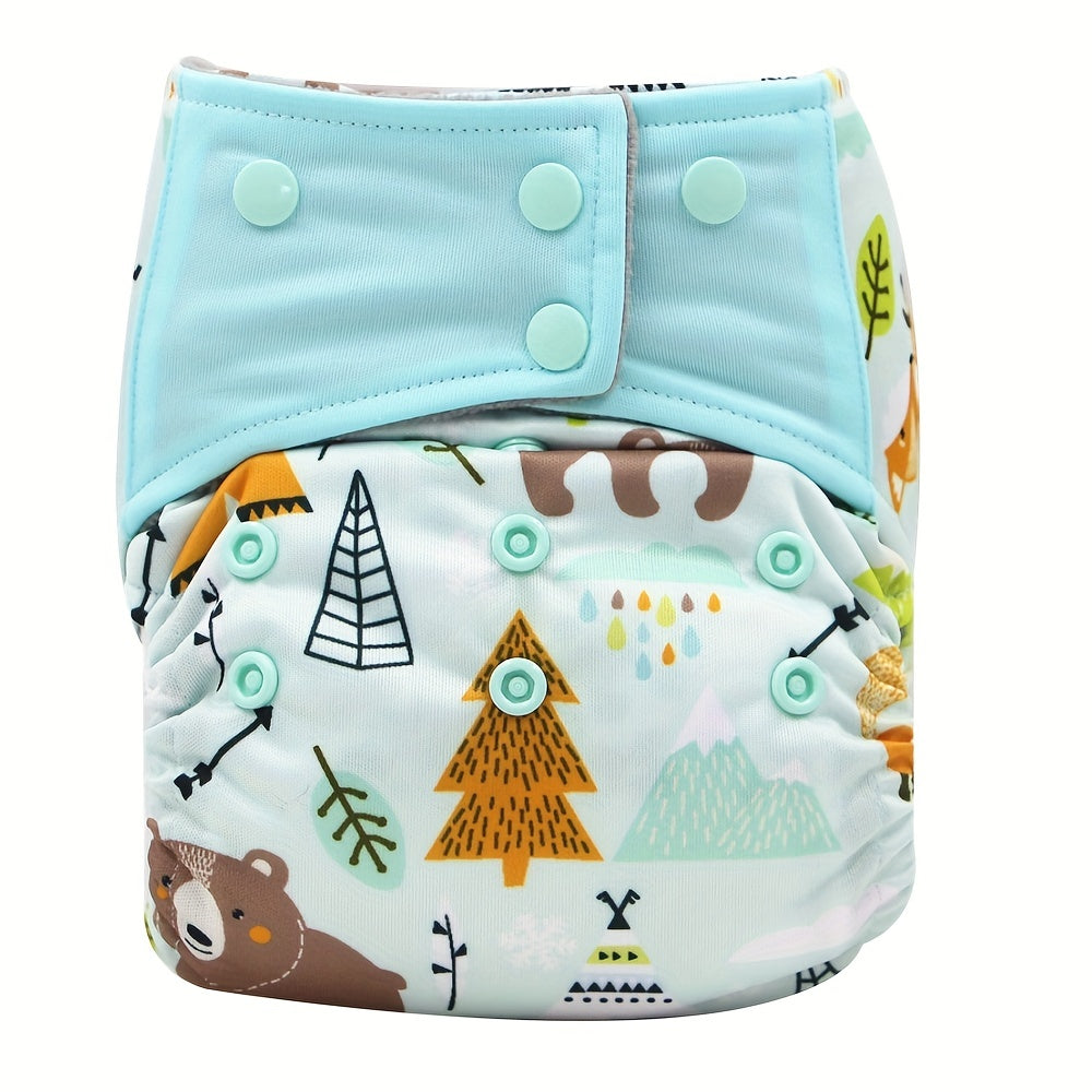 3pcs Eco-Friendly Baby Cloth Diapers Set - Washable, Reusable & Adjustable, For 3-15kg/6.6lb-33.1lb