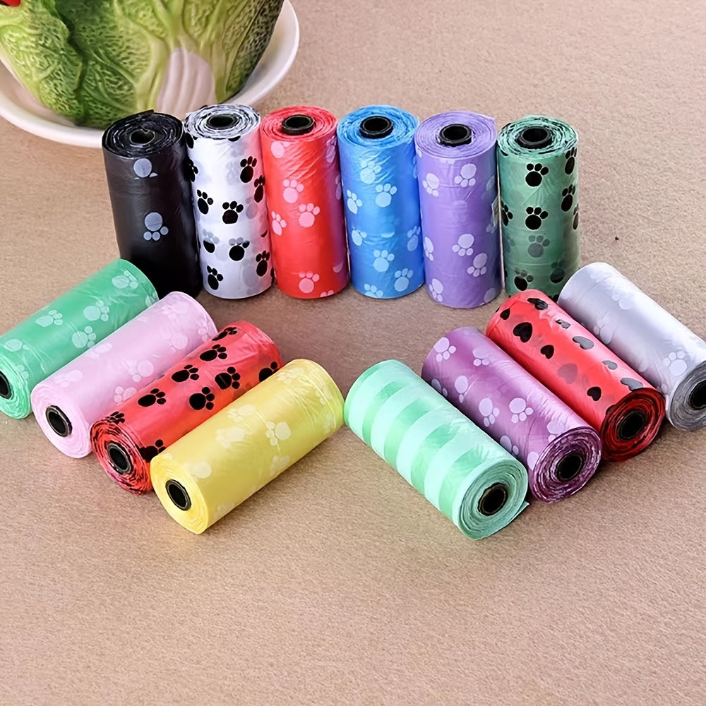 10 Rolls of 150pcs Strong and Durable Dog Poop Bags - Convenient, Easy to Use, and Assorted Colorful Designs - Bulk Pack for Dog Owners and Pet Lovers