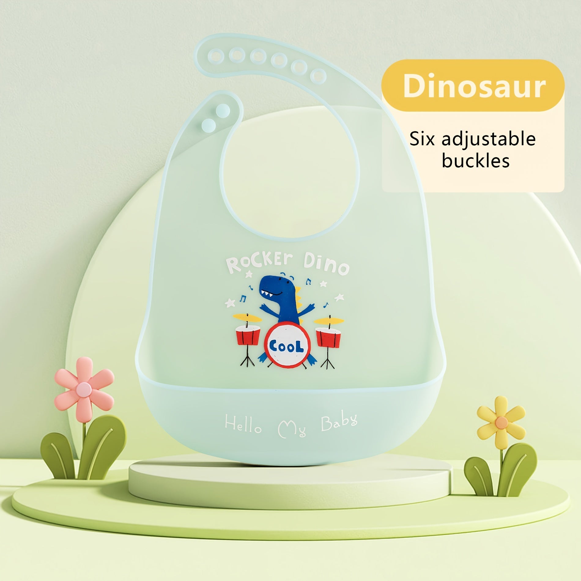 Super-Soft Ultra-Thin Silicone Baby Bibs - Highly Durable, Leakproof, Waterproof for Mess-Free Meals