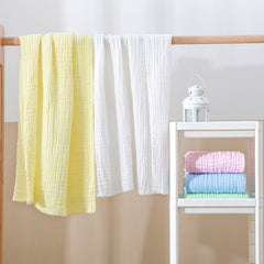 Baby's Plain Color Cotton Gauze Bath Towel