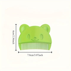 Adorable Bear-Shaped Baby Comb For Newborns - Gentle Scalp Massage & Hair Care, Perfect For Boys & Girls 0-3 Years