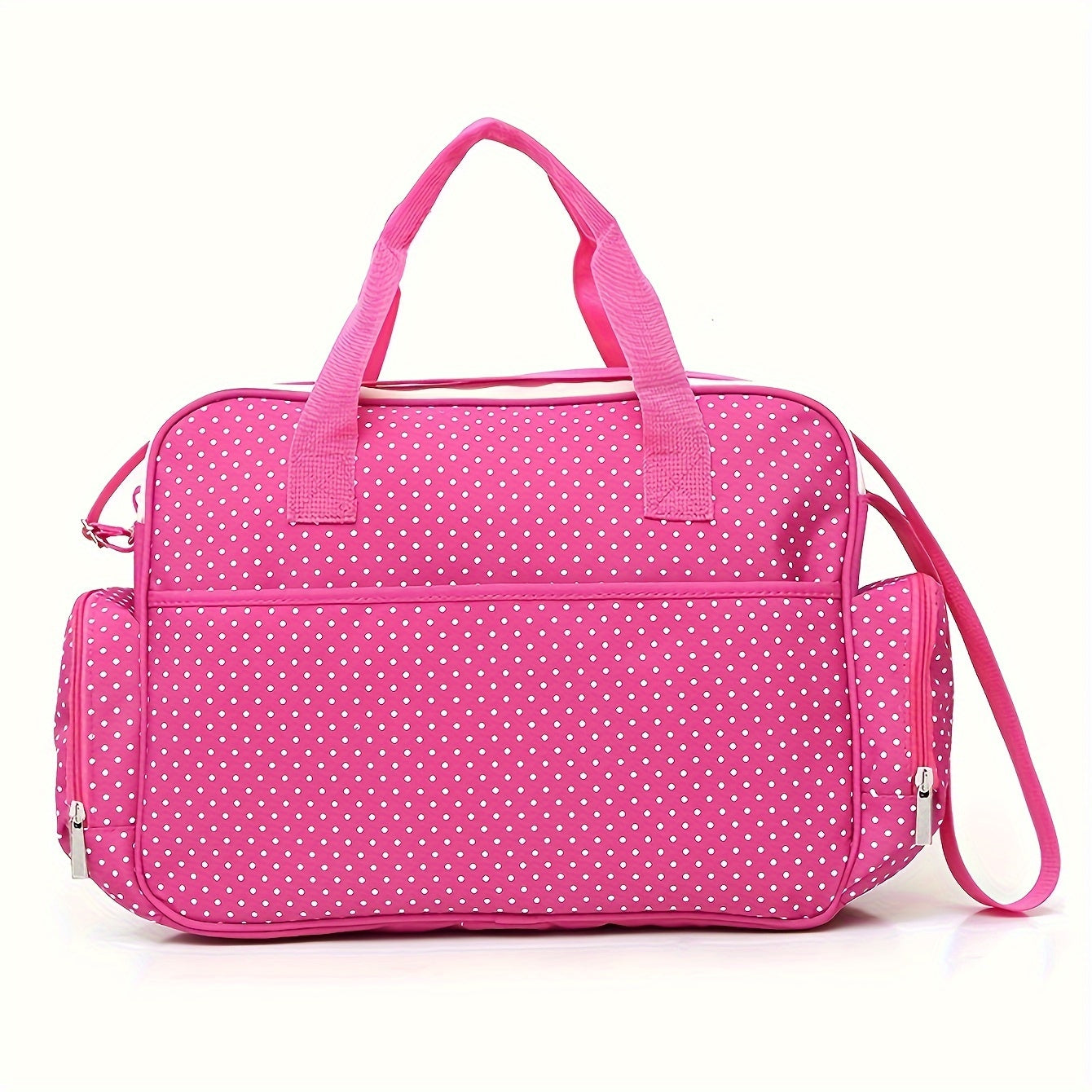 Polka Dot Crossbody Bag, Large Capacity Mommy Bag, Shoulder Bag, Portable Multifunctional Mommy Bag, Diaper Bag