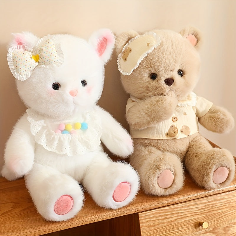 Adorable Cute Animal Plush Toys Rabbit Bear Cat Plush Toys Kawaii Dolls For Birthday Party