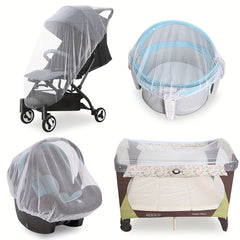 Ultra-Portable & Strong Baby Mosquito Net - Safe Insect Shield for Strollers, Bassinets, Cradles & Mini Cribs - Durable and Enduring Protection