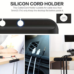 1pc, 5/7 Holes, Wire Slot Multifunctional Cable Organizer, USB Cable Fixing Hub, Life Tools