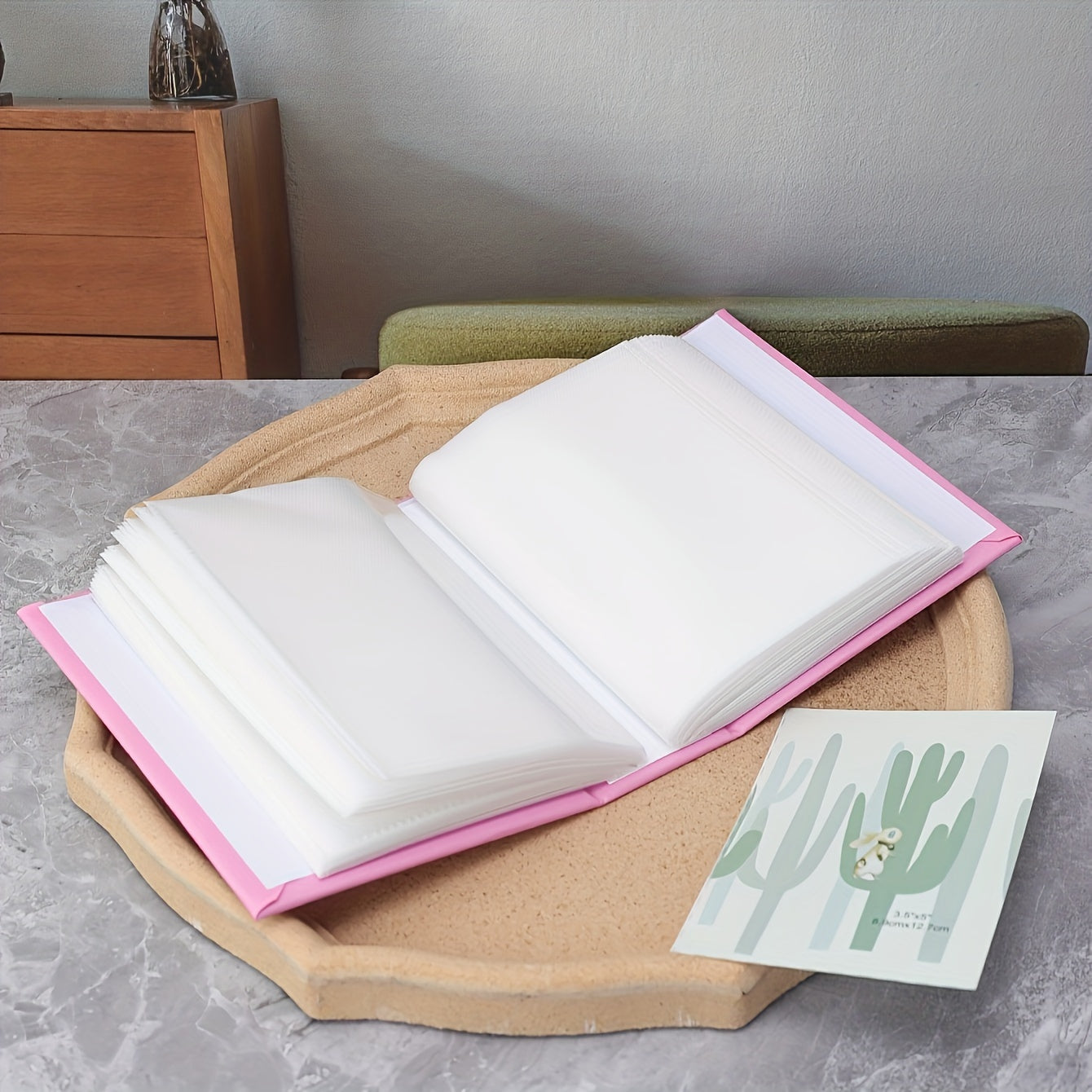 6-Inch Photo Album For 100 Pictures With Writing Space, Ideal For Family Gifts