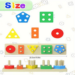 Montessori Toys, Wooden Sorting And Stacking Toys, Color Recognition Shape Sorting Gifts, Educational Learning Toys Puzzles, Halloween, Christmas And Thanksgiving Day Gift