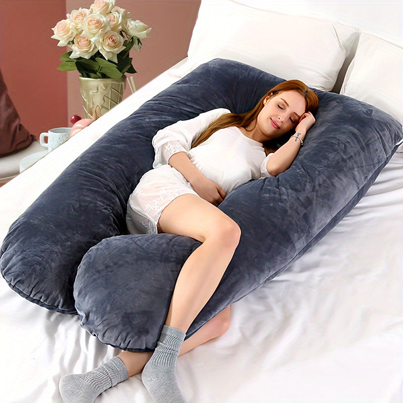 Ultimate Pregnancy Pillow - Ultra-Comfortable U-Shape Design with Removable Cover, Providing Customizable Body Support for Moms-to-Be, A Perfect and Thoughtful Gift Idea