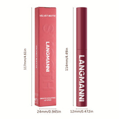 LANGMANNI 12 Color Lip Sticks: Luxurious Matte Lip Sticks with Shimmering Finish, Waterproof, Long-Lasting, and Moisturizing, Suitable for Vibrant Orange, Berry, Mixed, Pink, and Red Tones for Fuller Lips