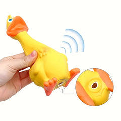 1pc Duck/chicken Design Dog Chew Toys, Tough Squeaky Dog Grinding Teeth Toys - Kerala Elegance