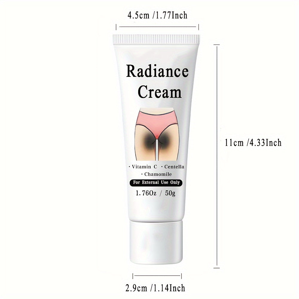 50g Radiance Cream - Private Parts Rejuvenating Cream, Contains Vitamin C, Niacinamide, For Private Parts, Underarm, Joints, Butt, Thigh Inner Skin, 1.76Oz