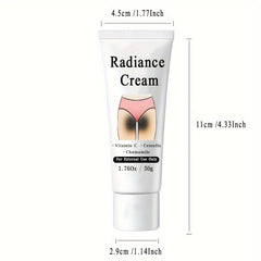 50g Radiance Cream - Private Parts Rejuvenating Cream, Contains Vitamin C, Niacinamide, For Private Parts, Underarm, Joints, Butt, Thigh Inner Skin, 1.76Oz