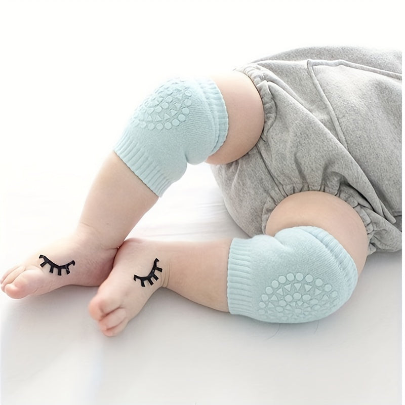 Pair of Ultra-Soft Baby Terry Knee Pads - Ultimate Crawling Protection & Sock Guards - Durable, All-Seasons, Unisex Design for Little Explorers