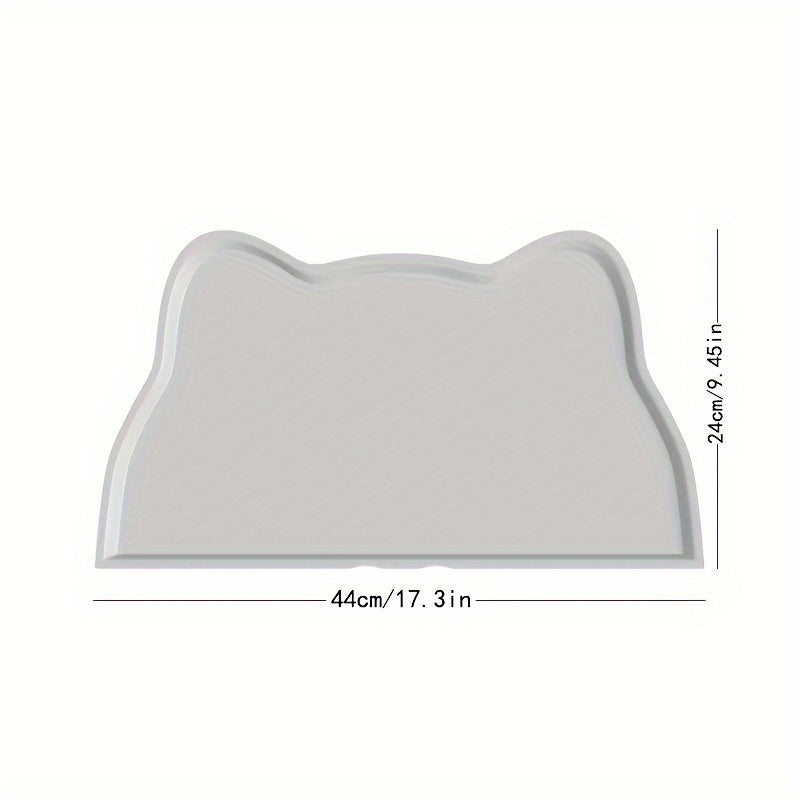 Pet Food Mat For Dog & Cat, Waterproof Pet Feeding Mat, Non Slip Cat Food Mat, Dog Water Bowl Pad