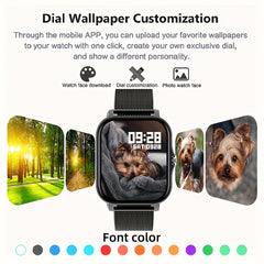 NEW Smart Watch 4.65cmInch Wireless Calling/Receiving Multiple Sports Modes Sedentary Reminder Weather Forecast Message Multi-SportMode For Android & For IPhones For Men&Women AS A Gift