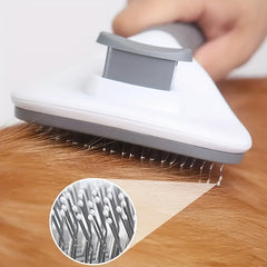 Self-cleaning Dog Hair Brush, Pet Hair Remover Brush And Dematting Comb For Dogs And Cats, Grooming Tool For Easy And Effective Hair Removal And Detangling