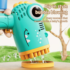 1pc Portable Automatic Bubble Gun with LED Lights - Creates Magical Atmosphere, Perfect for Birthdays, Outdoor Gatherings, and Gifts for Boys and Girls - Battery Powered, Safe and Fun