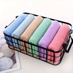 5pcs Hand Towels, Soft & Absorbent Microfiber Coral Velvet Towels For Gym, Shower, Spa, Quick Drying Hand Towel