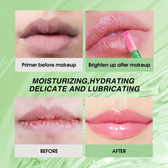 Aloe Vera Color Changing Lipstick Long Lasting Lip Care Nutritious Plumper Lip Balm Moisturizer Magic Temperature Color Change Lip Gloss Matte Makeup Valentine's Day Gifts