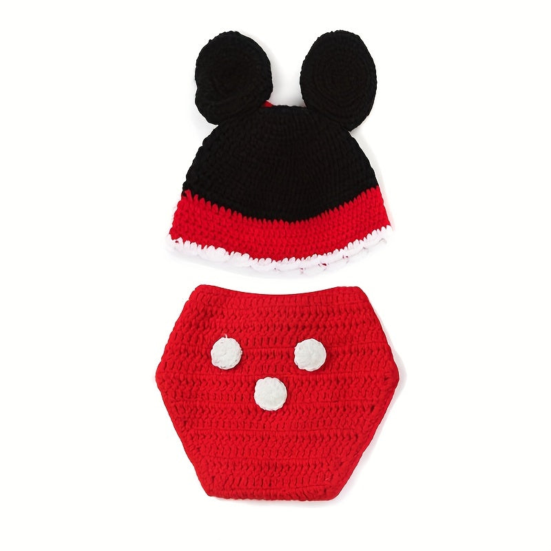 Hand-Knit Kid's Mouse Costume - Perfect for Cute Photos, Imaginative Play & Holidays Gift