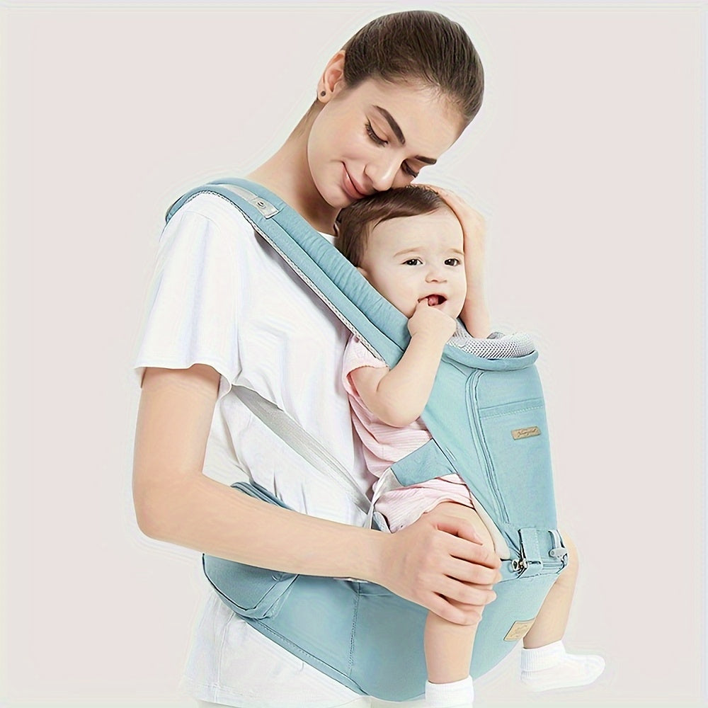 Baby Carrier With Hip Seat, Lightweight Breathable Windproof Sunshade, Ergonomic Design Waist Stool For Hiking And Travelling