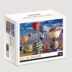 1000 Pieces Hot Air Balloon Jigsaw Puzzle: Adults' Large Paper Puzzles, 70cm x 50cm (27.5" x 19.7"), Fun Family Game, Educational, Intellectual, Portable