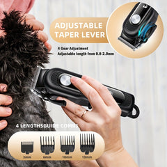 Professional Dog Grooming Electric Clipper Set, With USB Charging Low Noise, Dog Electric Clipper For Trimming Pet Hair