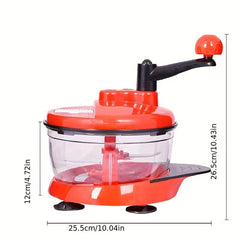 Manual Meat Grinder and Multifunctional Vegetable Slicer Set – Hand Shake Mixer, Carrot Shredded Grater, Food Crusher – Perfect for Meat Mixing, Vegetable Cutting – Essential Kitchen Accessories – Kerala Elegance