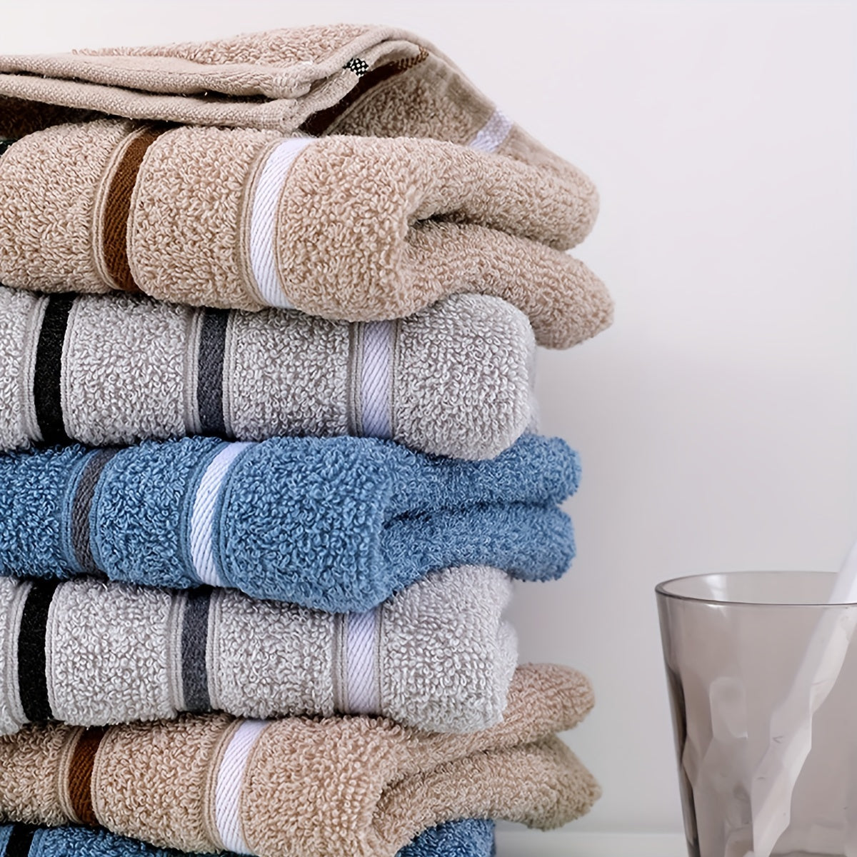 Ultra-Soft, Lightweight Polyester Blend Face Towel - Hand Wash Only, Perfect For Teens & Adults