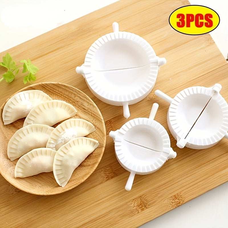 3pcs Diameter 7-10cm Manual Bag Dumpling Maker Plastic Dumpling Mold Quick Dumpling Clip