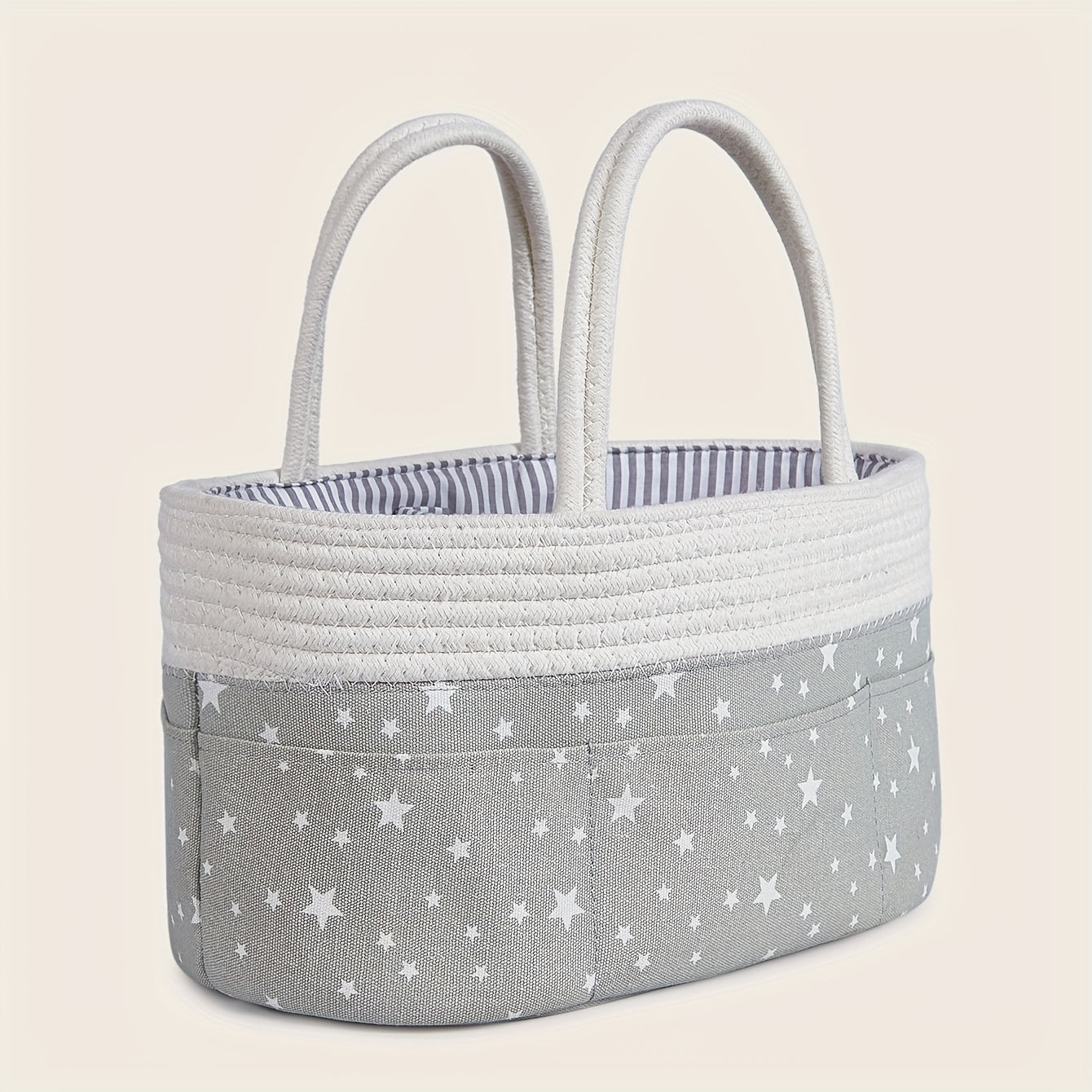 Braided Hand Holding Diaper Storage Bag, For Hanging Out Traveling