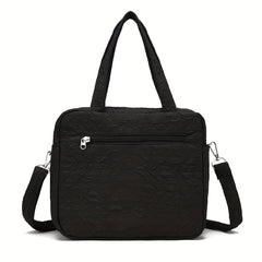 Effortless Elegance on the Go: Lightweight Striped Diaper Bag - Multifunctional, Organized Storage for Chic Moms