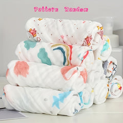 5pcs 30x30cm Cotton Soft Baby Towels, Baby Face Towels, Handkerchief, Bathing Feeding Face Washcloth, Wipe, Burp Cloths