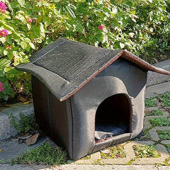 Cozy Waterproof Cat Nest, Outdoor Pet House, Non-slip Stable Stray Cat House, Durable Oxford Cloth Outdoor Cold-proof Shelter