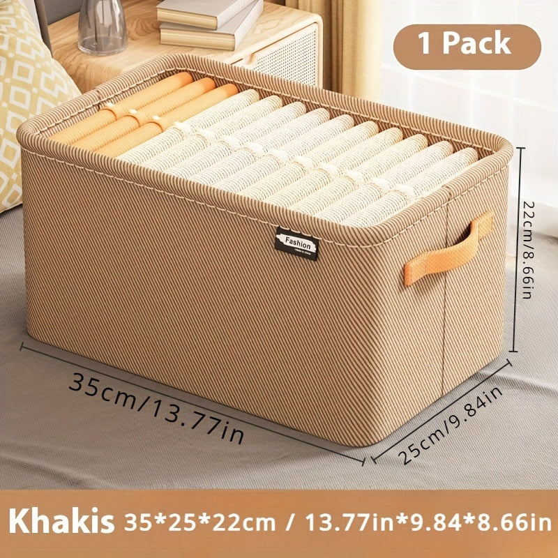 Khakis 35X25X22Cm / 13.77X9.84X8.66In: Sturdy Drawer Organizers for Clothes, Pants, And Diapers - Suitable for Ages 14 And Up