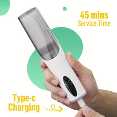 Hair Clipper With Vacuum, Hair Trimmer Set, Rechargeable Cordless Hair Cutting Kit, With Safe Ceramic Blade & Power Display