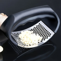 Stainless Steel Garlic Press: Manual Garlic Mincer, Multifunctional Kitchen Gadget, No Electricity Needed - Durable Handheld Garlic Crusher Tool