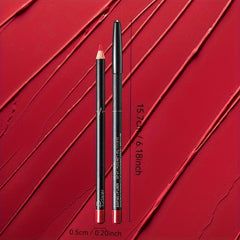 Velvet Matte Lip Liner Pencil, Long-Lasting & Non-Drying, Waterproof & Sweatproof, For All Skin Types - Available In Brown, Berry, Pink, Purple, Red Shades