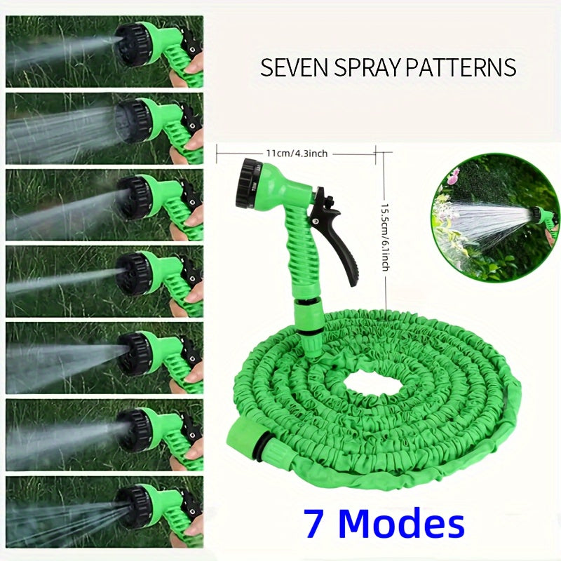 Versatile Expandable Garden Hose - 25Ft/50Ft/75Ft/100Ft, 3/4" Diameter - Perfect For Car Wash, Pet Bathing & Watering Tools